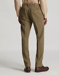 Checked Wool Tweed Officer’s Pant