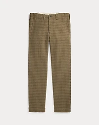 Checked Wool Tweed Officer’s Pant