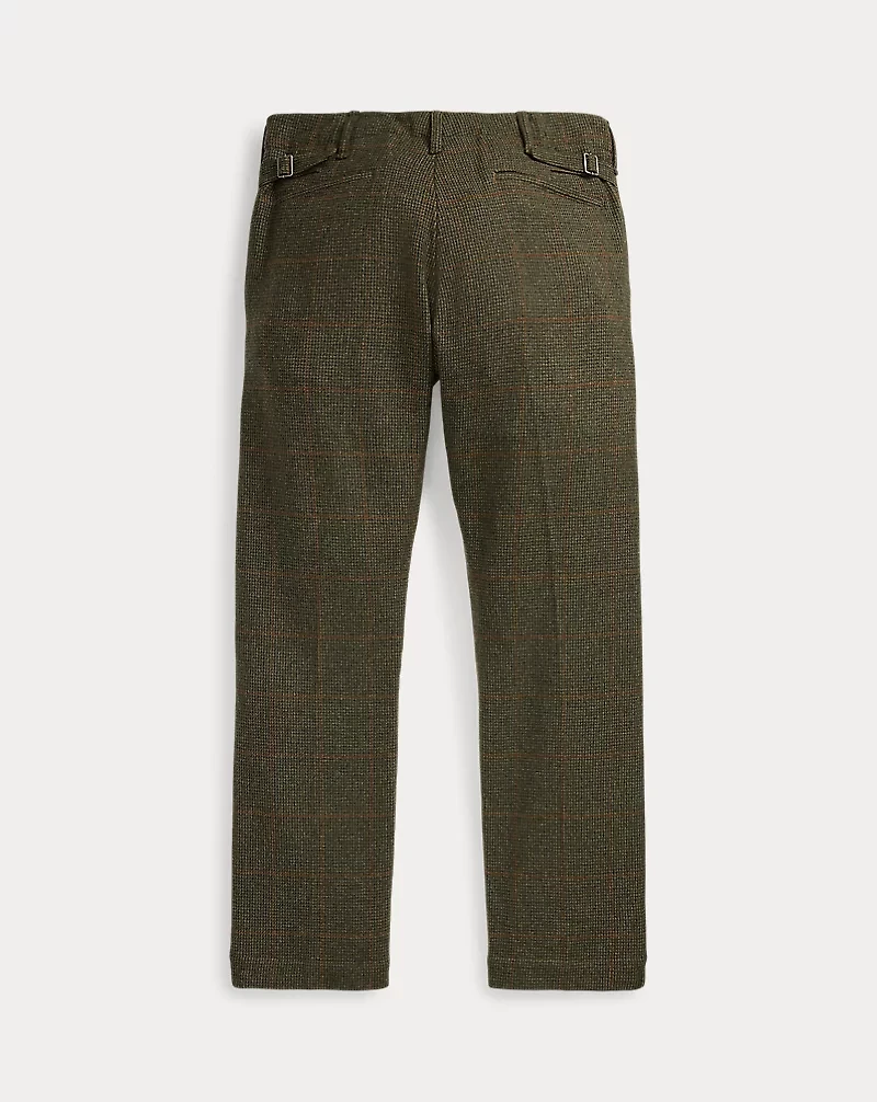 Windowpane Wool Tweed Officer’s Pant
