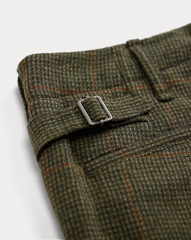 Windowpane Wool Tweed Officer’s Pant