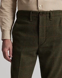 Windowpane Wool Tweed Officer’s Pant