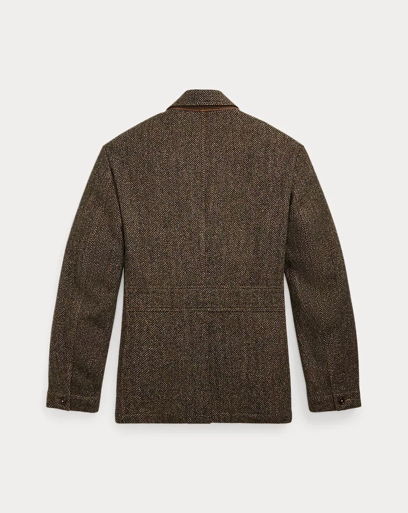 Unconstructed Wool Twill Sport Coat