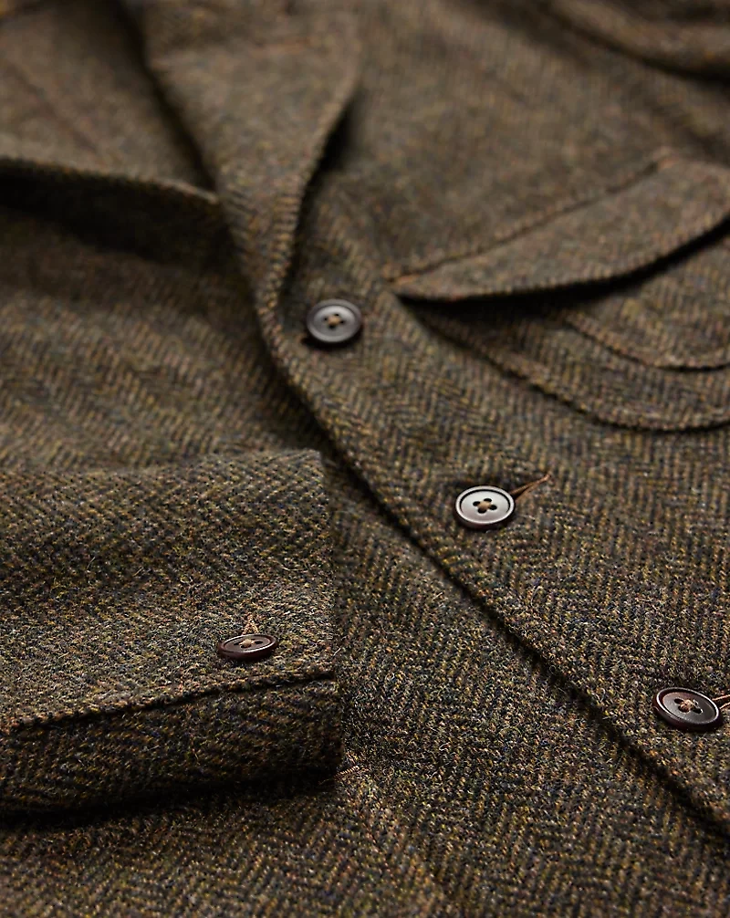 Unconstructed Wool Twill Sport Coat