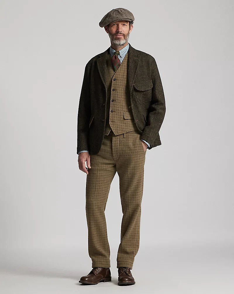 Unconstructed Wool Twill Sport Coat