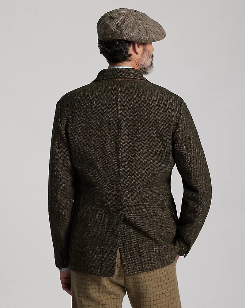 Unconstructed Wool Twill Sport Coat
