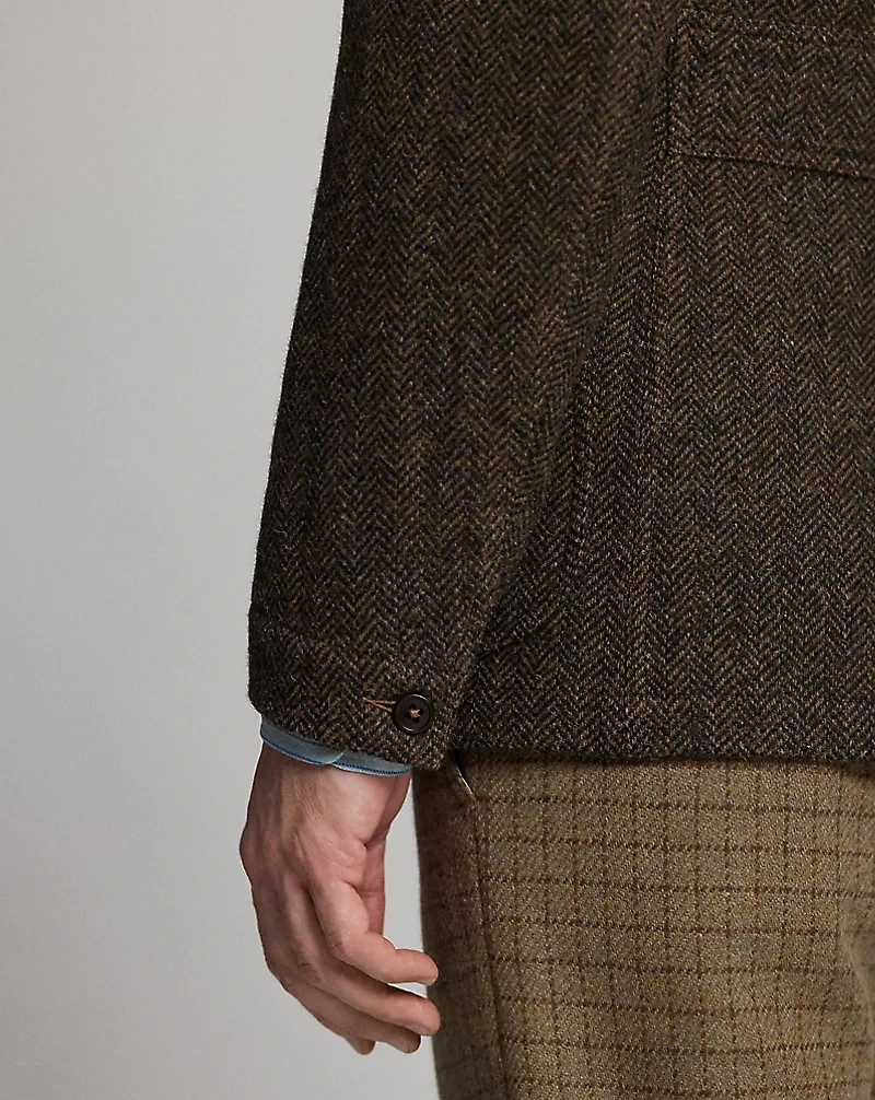 Unconstructed Wool Twill Sport Coat
