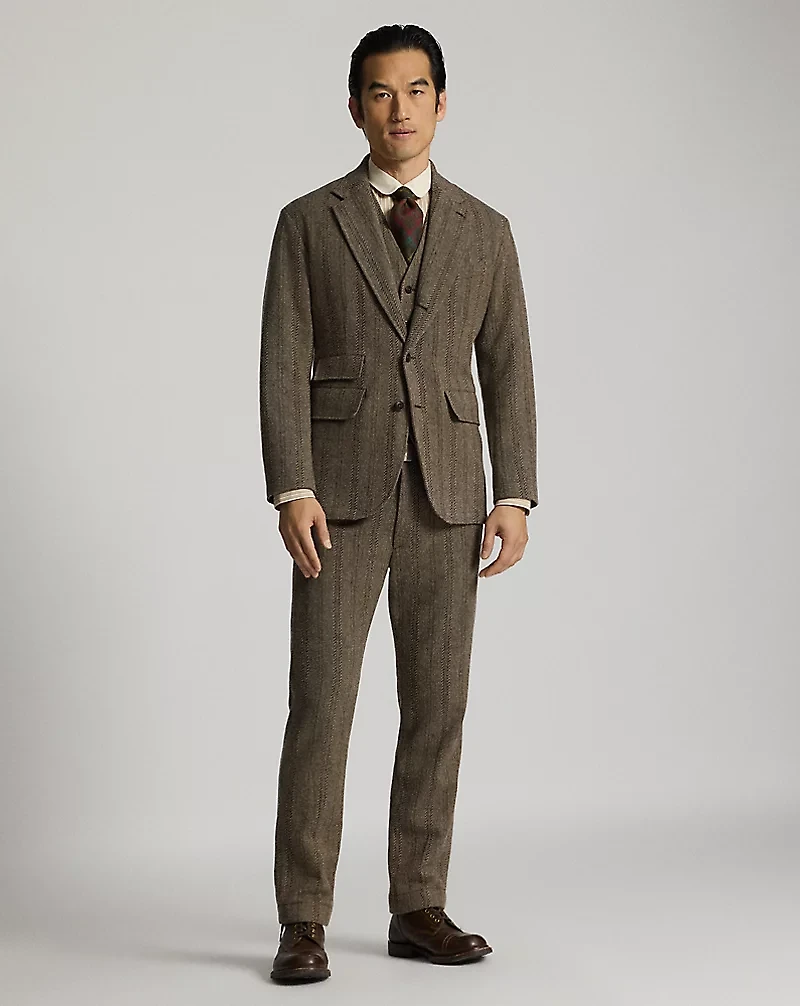 Unconstructed Herringbone Sport Coat