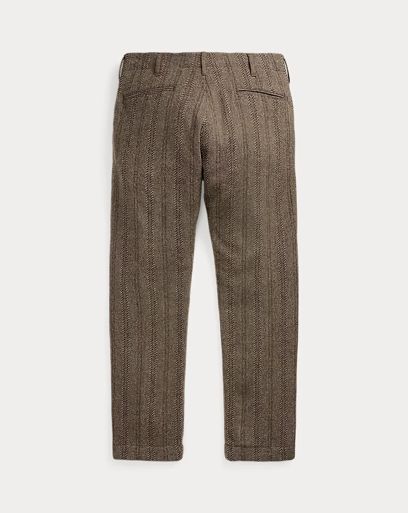 Wool-Cotton Herringbone Officer’s Pant