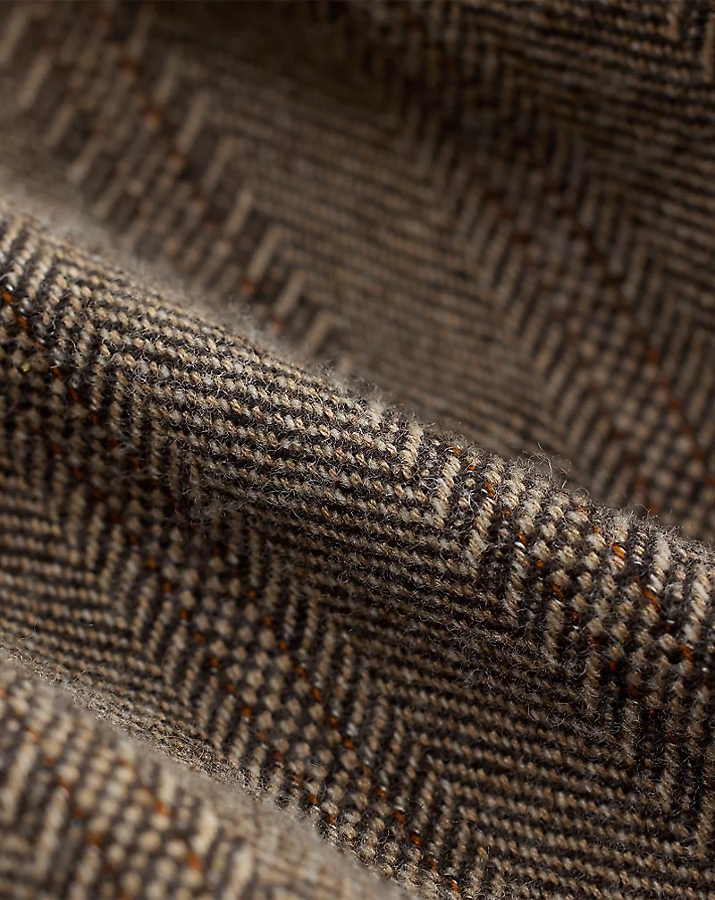 Wool-Cotton Herringbone Officer’s Pant