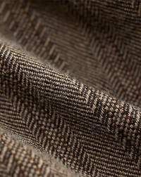 Wool-Cotton Herringbone Officer’s Pant