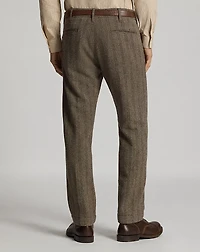 Wool-Cotton Herringbone Officer’s Pant