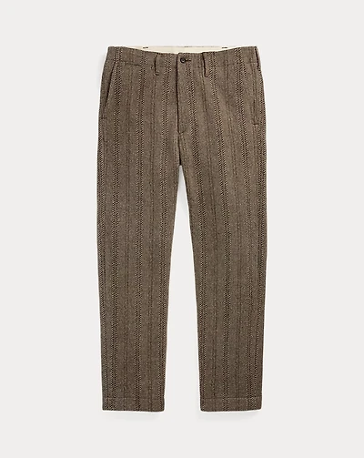 Wool-Cotton Herringbone Officer’s Pant