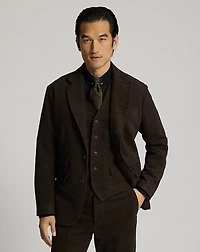 Unconstructed Diamond-Print Sport Coat