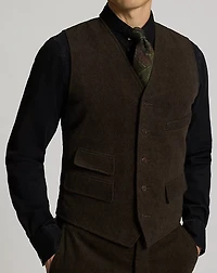 Diamond-Print Moleskin Vest