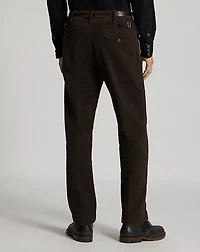 Diamond-Print Moleskin Officer’s Pant