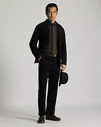 Check-Print Corduroy Officer’s Pant