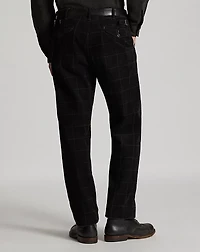 Check-Print Corduroy Officer’s Pant