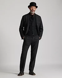 Check-Print Moleskin Vest