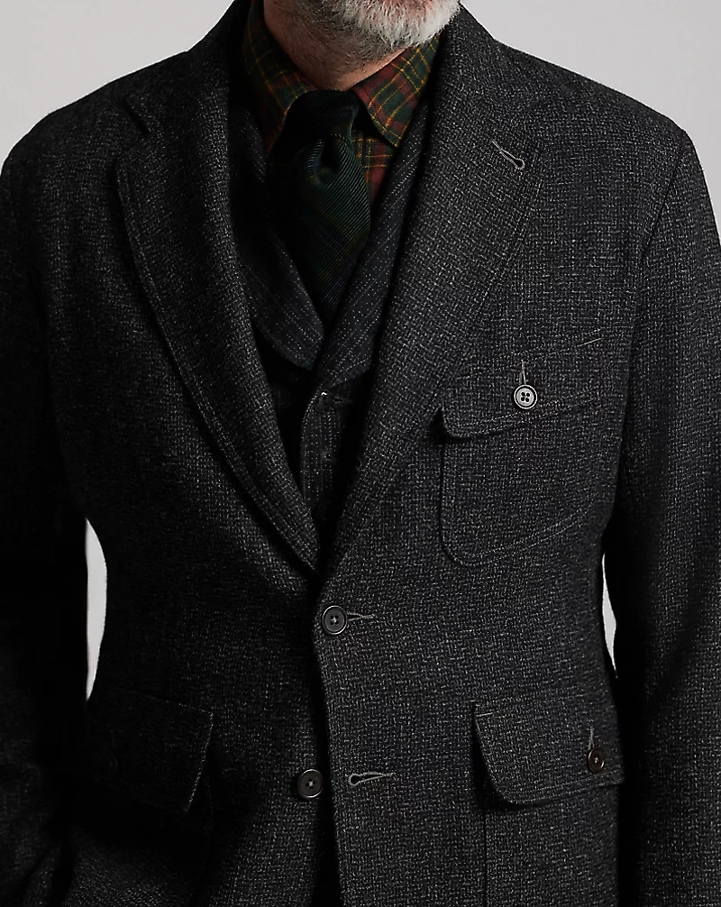 Unconstructed Wool-Cotton Sport Coat