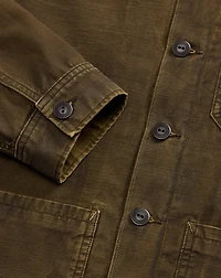 Reverse-Sateen Overshirt
