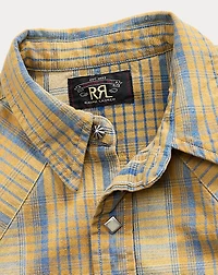 Slim Fit Plaid Western Shirt