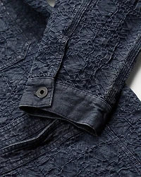 Indigo Jacquard Deck Overshirt