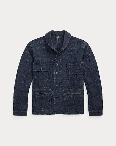 Indigo Jacquard Deck Overshirt