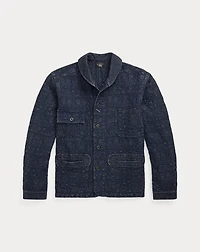 Indigo Jacquard Deck Overshirt