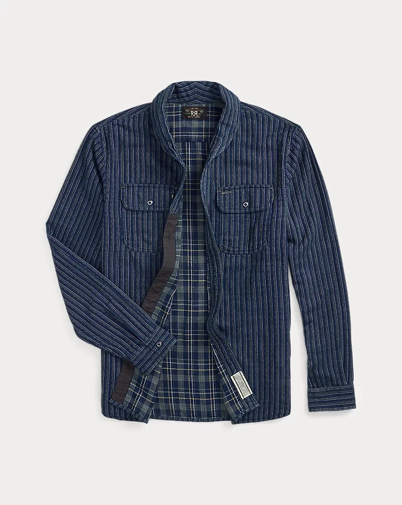 Indigo Striped Double-Faced Workshirt