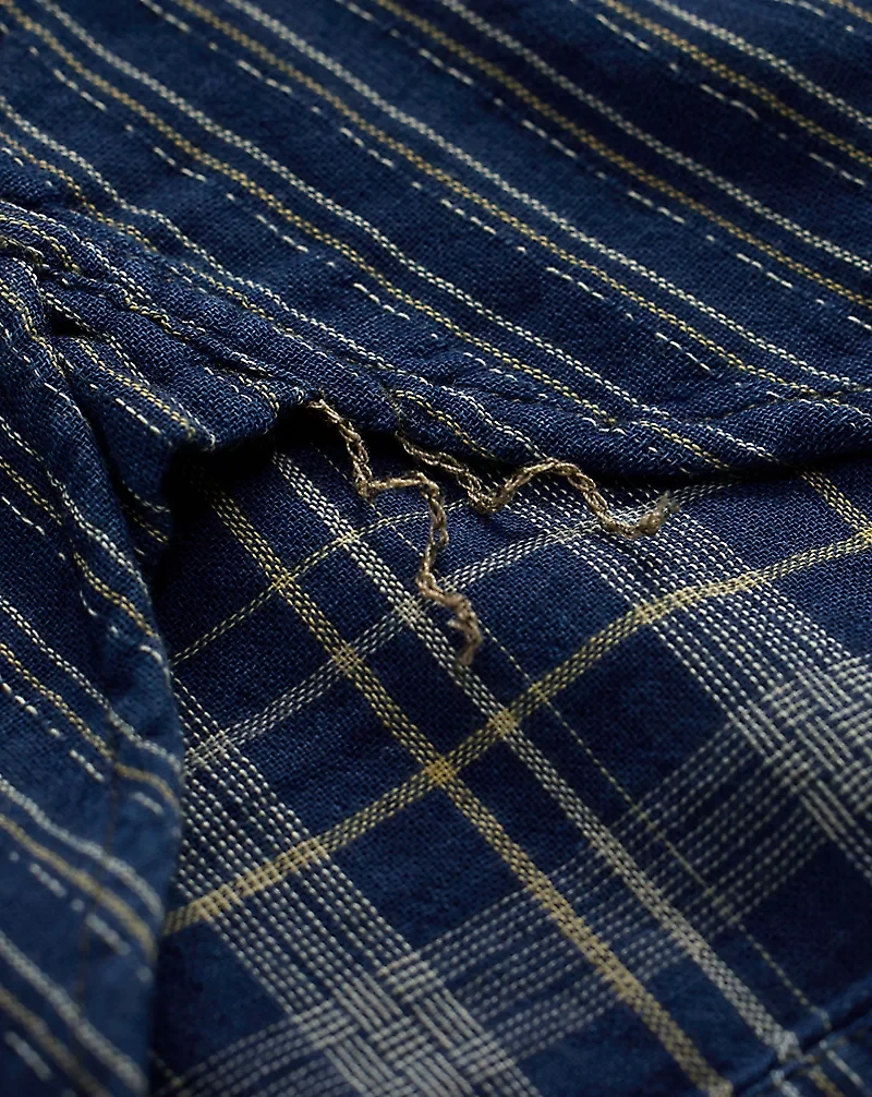 Indigo Striped Double-Faced Workshirt