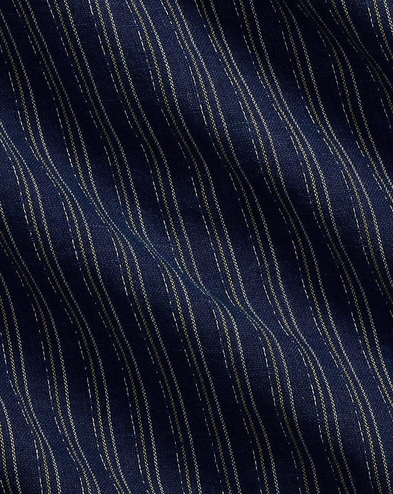 Indigo Striped Double-Faced Workshirt