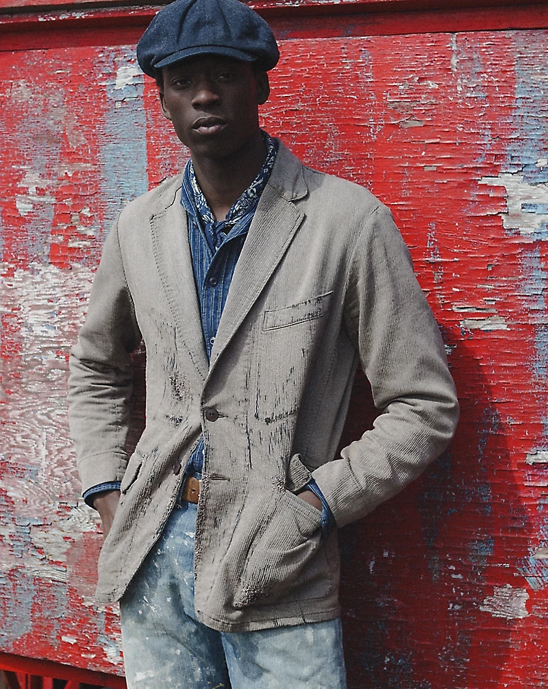 Indigo Striped Double-Faced Workshirt