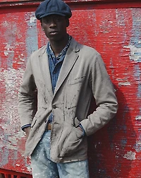 Indigo Striped Double-Faced Workshirt