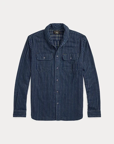 Indigo Striped Double-Faced Workshirt