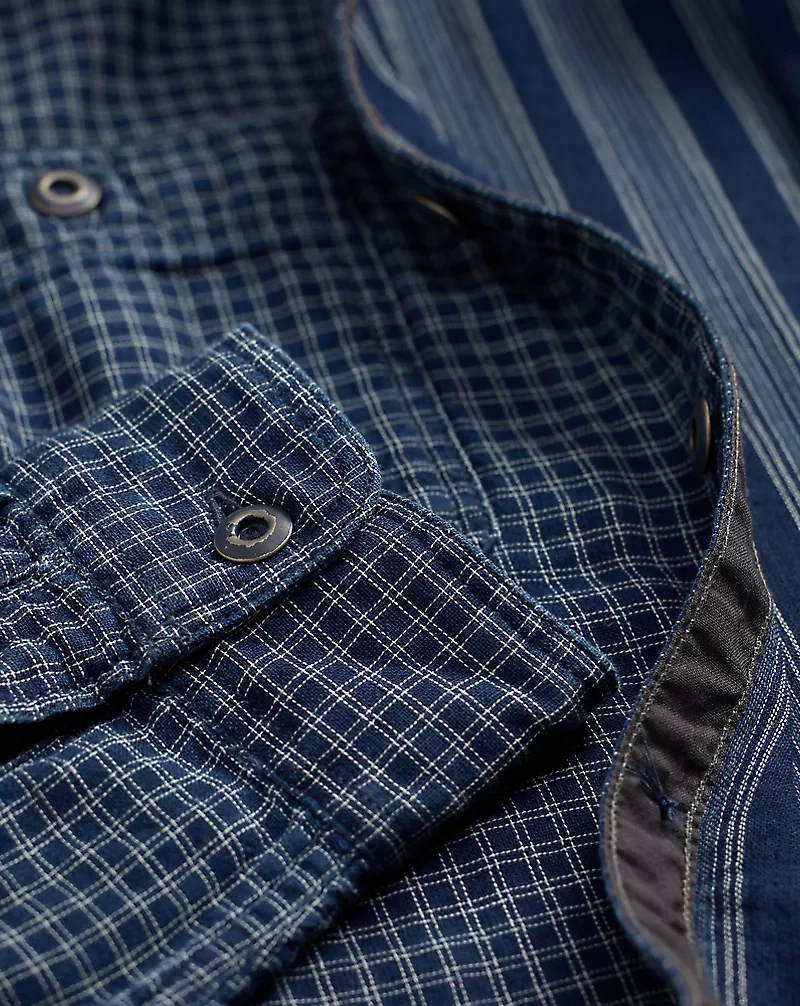 Indigo Checked Double-Faced Workshirt