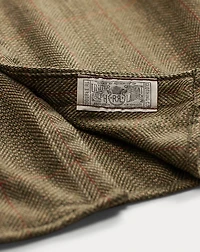 Suede-Patch Herringbone Workshirt