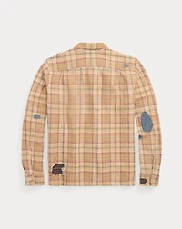 Repaired Plaid Twill Camp Shirt