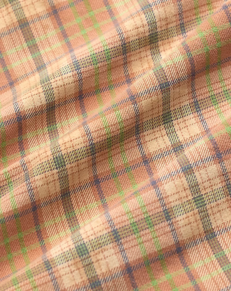 Repaired Plaid Twill Camp Shirt