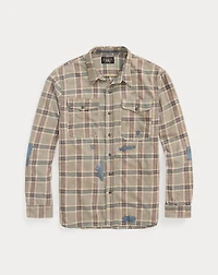 Repaired Plaid Twill Workshirt
