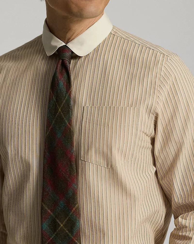Slim Fit Striped Dobby Shirt
