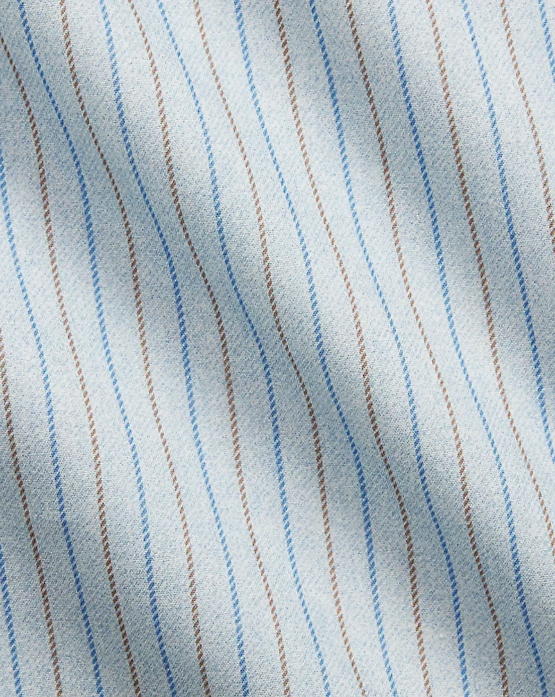 Slim Fit Stripe-Print Woven Shirt