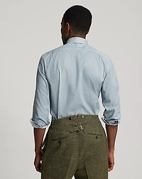 Slim Fit Stripe-Print Woven Shirt