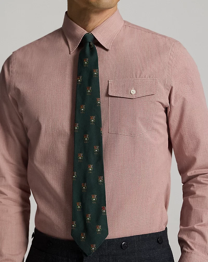Slim Fit Checked Dobby Shirt
