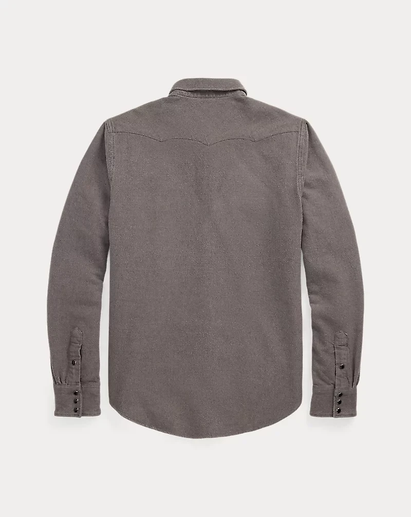 Slim Fit Chamois Western Shirt