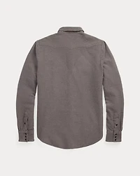 Slim Fit Chamois Western Shirt