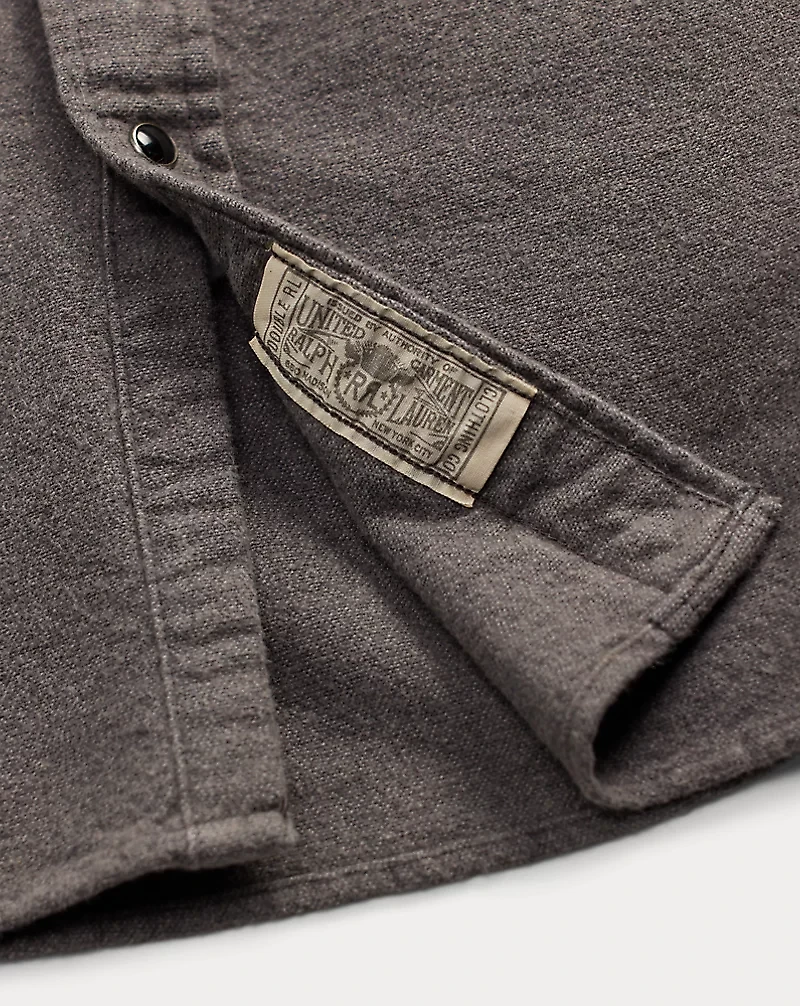 Slim Fit Chamois Western Shirt