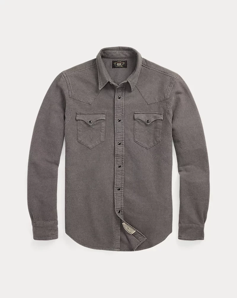 Slim Fit Chamois Western Shirt