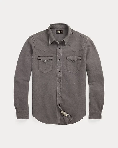 Slim Fit Chamois Western Shirt
