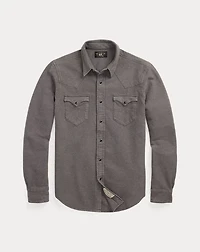 Slim Fit Chamois Western Shirt