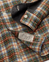 Plaid Wool-Blend Twill Workshirt